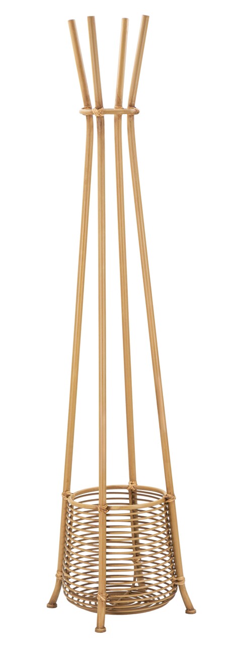 Cuier cu suport umbrele Evora, Mauro Ferretti, Ø 49 x 175 cm, ratan, maro - imagine 7